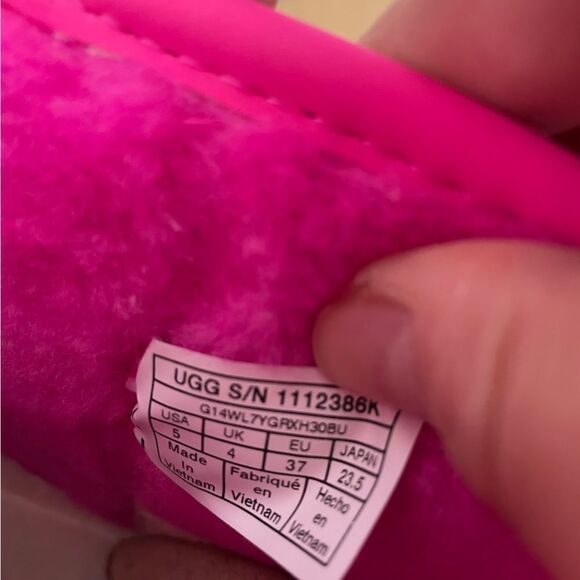 UGG Kids' Classic Clear Mini II Rock Rose Big Kid 5 - Picture 13 of 15